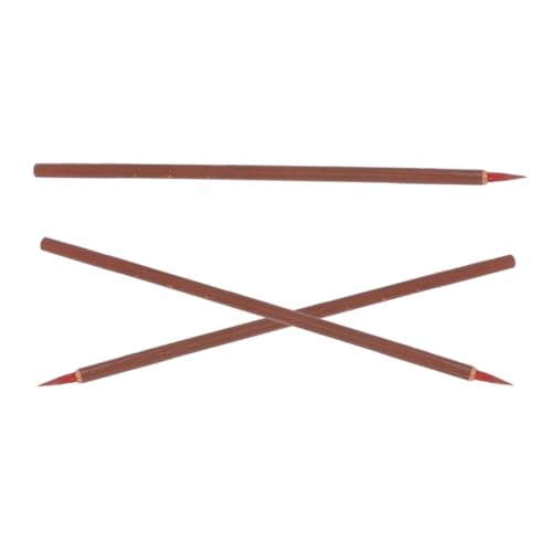 Veemoon 3pcs Little Red Writing Brush Calligraphy Pen Convenient Calligraphy Brush Painting Brush Convenient Painting Brush Ink Brush Delicate Brush Camouflage Wood
