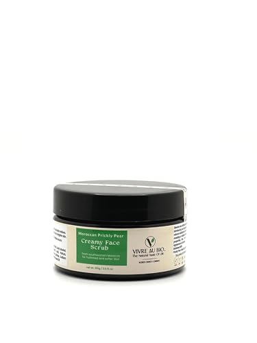 100% Natural Whipped Creamy Face Scrub Infused with Moroccan Prickly Pear 100g. Formulated in Sweden & Made in Morocco with 100% Moroccan Sourced Ingredients. ISO & GMP Certified.