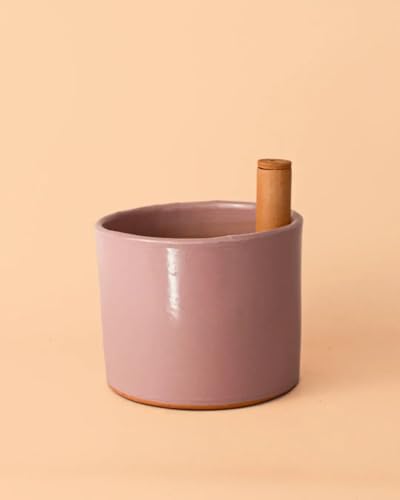 Pur Plant Maceta Autorriego Rosa | Terracota Esmaltada