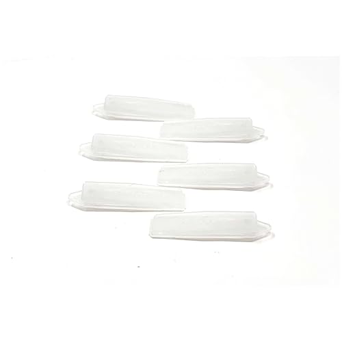 Camtiac Hunde-Haarspange Raute 6 Stück transparent 20