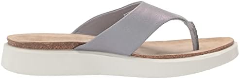 ECCO Women's Corksphere Thong Flip-Flop, Silver Grey Nubuck, 5-5.5 | Image 5
