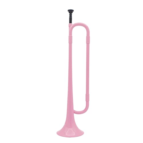 ZENGXUE B Flat Bugle Cavalry Trumpet with Mouthpiece for Band School Student Brass Student Trumpet (Color : Pink)