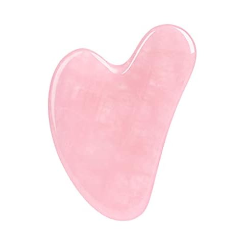 LWBTOSEE Natural Jade Gua Sha Scraper Board Massage Rose Quartz Jade Guasha Stone for Face Neck Skin Lifting Wrinkle Remover Beauty Care Cover