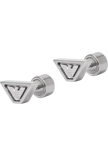 Emporio Armani Men's Stainless Steel Stud Closure Earrings