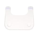 Wheelchair Table Tray Universal Removeble Tray with 2 Cup Holders Desk Accessories for Eating Reading Resting(White)