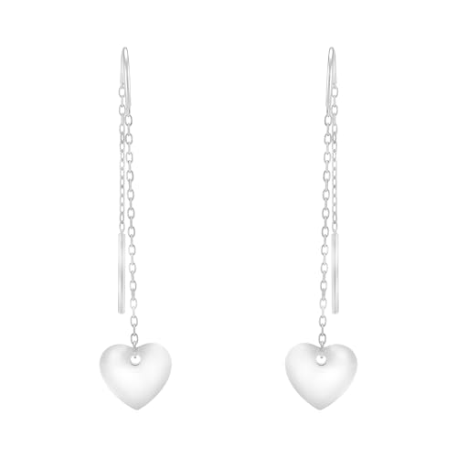 Boucles d'oreilles à fil en argent 925 SOFIA MILANI au design coeur élégant