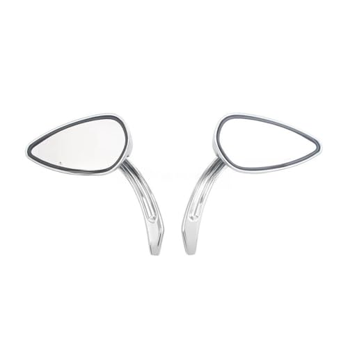 Rétroviseurs réglables de style feuille de moto pour guidon de Sportster XL et Dyna