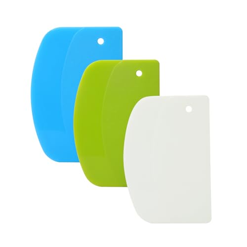 3 Pieces Food Dough Scraper Kitchen Pastry Tool