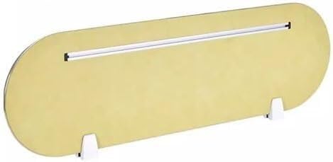 HJYCLFAZU Beige Desk Privacy Partition Soundproof Office Divider with Clips Reduces Noise & Visual Distractions 30x120x0.5CM Acoustic Panel