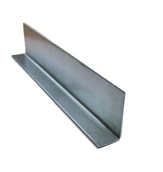 Angolo in acciaio zincato 60 x 80 x 2 mm 500 mm S235JR profilo a L