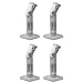 VideoSecu 4 White Universal Satellite Studio Speaker Mounts/Brackets for Walls and Ceilings 1VD (White, 4 Pack)