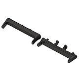 Cmeilau Adaptateurs de bracelet de montre 18MM pour Samsung Galaxy Fit 3, connecteur de bande mtallique, adaptateur en acier inoxydable remplaable, facile  installer (Black)