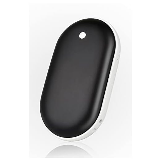 BRIGENIUS Hand Warmers Rechargeable, 5200mAh Electric Portable Double-Side Pocket Hand Warmer/Phone Charger, Safe Heat Therapy Pain Relief for Women Men in Winter