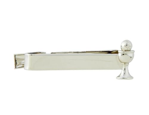 First Communion Tie Clip with Chalice, Catholic Accessory for Neckties, Religious Gifts for Boys, 1¼ Inches