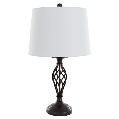 Table Lamps Set Of 2, Spiral Cage Design (2 Led Bulbs Included) By Lavish Home #TOP5