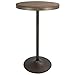 LumiSource Dakota Industrial Adjustable Bar/Dinette Table (Antique, Brown)