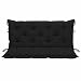 Tidyard Cojín para Balancín Cojín para Columpio Balancín Asiento Cojines para Banco para Jardín Patio Terraza Balcón Exterior Tela Negro 120 cm