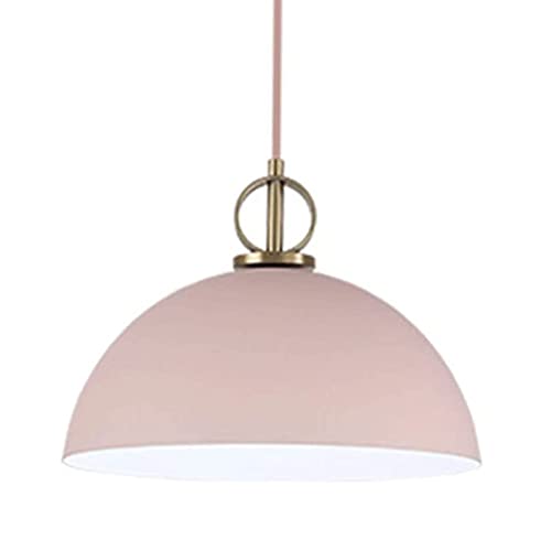 Lustre moderne minimaliste en métal rose finition haut de gamme