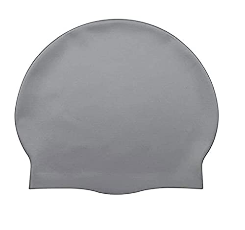 SPANCO Silicone Swimming Cap - Appropriate for Long & Short Hair, Cover Head to Keep Hair Dry, Waterproof Swim Caps, High Elasticity (Color : Multicolor/Silver) (Style : Solid) (Model : KK Vol 1) (B0BZ94DY9K) Amazon Price History, Amazon Price Tracker