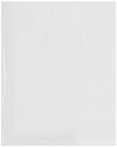 Plymor Flat Open Clear Plastic Poly Bags, 4 Mil, 8" x 10", Pack
