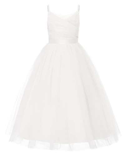 Vestido floral para niñas JerrisApparel de tul para bodas y fiestas