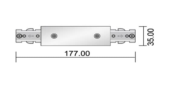 3 Wires Single Circuit Straight Connector in Black or White (Black)