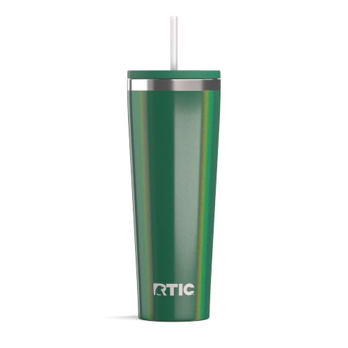 RTIC 28oz Everyday Tumbler, Insulated, Ceramic Lined, Pine Tree Glitter