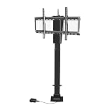 UIYTJRT TV Floor Stand - Suitable for 26-70 Inch LED Screens Electric TV Lift Mount, with Load 60 Kg/132 Lbs, with 360° Rotation to Left and Right TV Mount, Hidden in Cabinet,