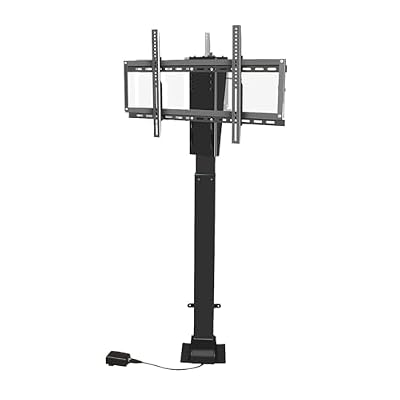 UIYTJRT TV Floor Stand - Suitable for 26-70 Inch LED Screens Electric TV Lift Mount, with Load 60 Kg/132 Lbs, with 360° Rotation to Left and Right TV Mount, Hidden in Cabinet,