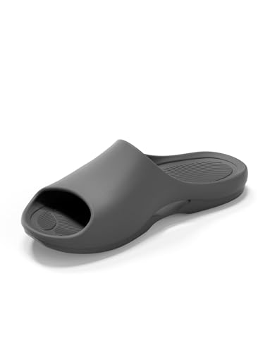 Image of KENROLL KM228 Non Slip Shower Shoes, Arch Support EVA Slides | rubber anti-slip outsole, cushioned sole, side drainage, toe protection, ideal for seniors adults family, bathroom pool beach
