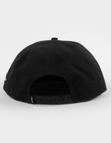 Image of RVCA Twill Snapback II Hat | Adjustable Snapback Closure Hat for Men | Heather Grey /Black