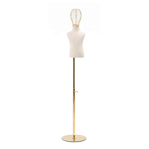Maniquí busto infantil regulable con base metálica estable para modistas 2