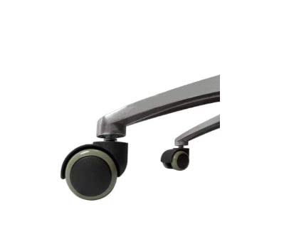 Taburete Giratorio Blanco con Respaldo, Altura Ajustable (50–67 cm), Base Cromada de 5 Ruedas, Tapizado en PU Antimanchas, Silla Ergonómica para Oficina, Estética o Hogar