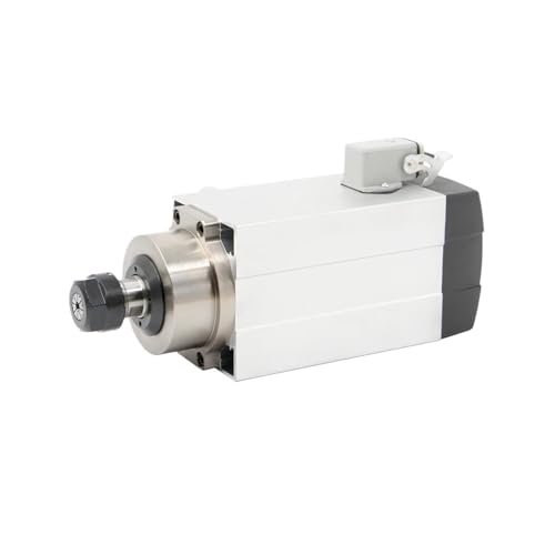 KACOME ER20 Air-Cooled Spindle Motor G-Penny 1.5KW Square Spindle Without mounting Flange 0.01mm 4 PCS Ball Bearings(110v)
