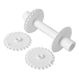 Alide 6 Stück Prägewalze, Haushalts-Fondant-Streifen, Klebebandschneider, Sugarcraft-Werkzeug, Kuchen-Nudelholz, Prägewalze