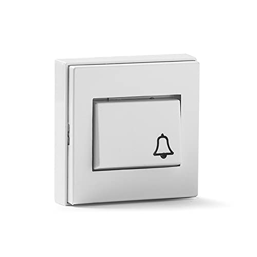 FAMATEL Bouton sonnette | Série 5000 | 10A | 250 V | 65 x 65 mm | Blanc