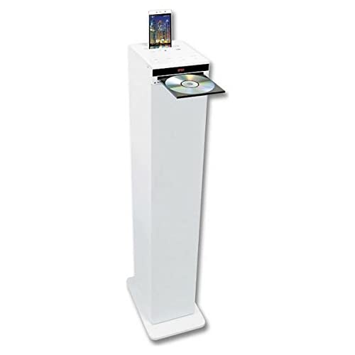 INOVALLEY HP32-CD-W - Torre audio Bluetooth, lettore CD, colore: Bianco