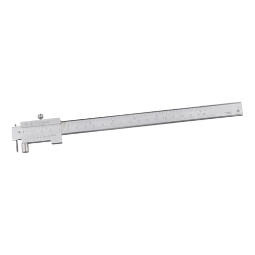yasoe Calibre Vernier de Marcado de 0 A 200 mm con Trazador de Carburo, Regla de Marcado Paralelo, Instrumento de Medición, Herramienta