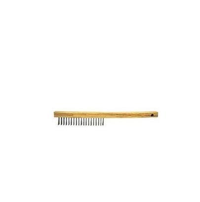 Economy Hand Wire Scratch Brush-.01 Stainless Fill