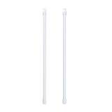 2 Pack 14 Inches Long White PVC Blind Tilt Wand with Hook and Handle(Hook Size is 0.15")
