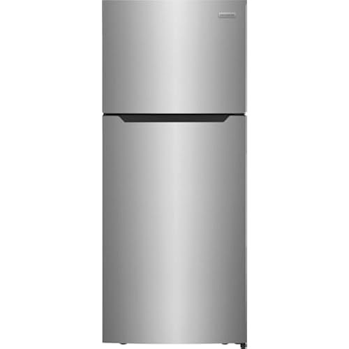 Frigidaire FFHT1822UV 18 cu. ft. Refrigerator with Spacious Interior Storage, Humidity Controlled Crispers to keep produce fresh for longer, Bright LED Lighting, Energy Star Certified, in Silver