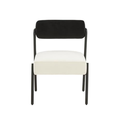 Sillón plegable de terciopelo color negro miniatura 4