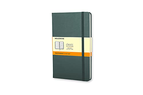 Image of Moleskine Classic Notebook, Hard Cover, Pocket (3.5 inch x 5.5 inch) Ruled /Lined, Forest Green, 192 Pages