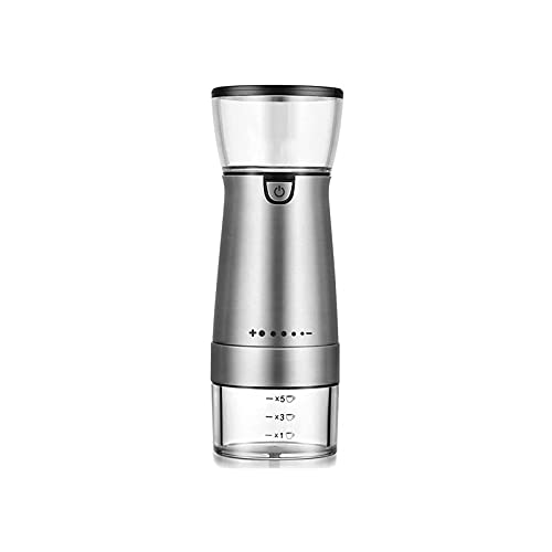 WGLL Molinillo de café, Molinillo de Frijol de café eléctrico, Molinillo de Molino de Especias de Acero Inoxidable con…