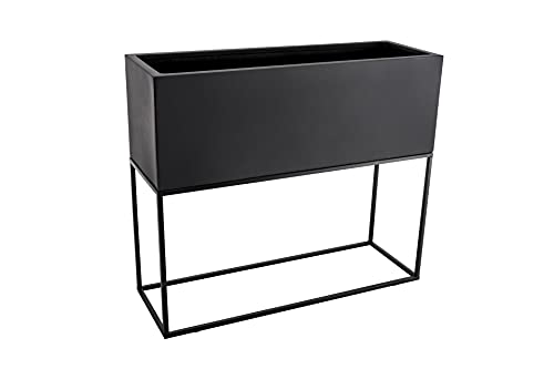 Vivanno Pflanzkübel Pflanztrog mit Gestell Maxi UP Anthrazit 75x88x30 cm