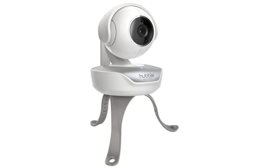 Image of Hubble Nursery Pal Premium 5-inch Touch Screen Smart HD Connected Video Baby Monitor with Remote Pan and Tilt Digital Zoom Camera - White