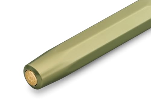 Image of Kaweco COLLECTION Fountain Pen Olivine I Premium Aluminium Fountain Pen with Steel Nib for Ink Cartridges Including Metal Box I Exclusive Pen 12.7 cm I Nib: M (Medium)