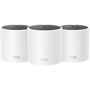 TP-Link Deco X15 Dual-Band AX1500 WiFi 6 Mesh Wi-Fi System | Replaces Routers and Extenders | Covers up to 5,600 sq.ft. | 2 Gigabit Ports per Unit, Supports Ethernet Backhaul, 3-Pack