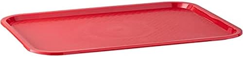 APS Fast Food Tray, odporna na stłuczenia i nadająca się do mycia w zmywarce taca do serwowania, Made in Germany, 35 x 27 cm, wysokość 2 cm, czerwona