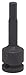 Impact Socket Bit,1/2" Dr,6mm,Hex